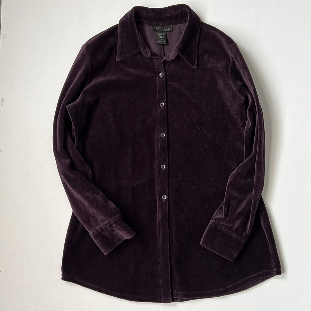Express velour tunic top